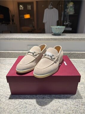 Gucci Men's Konrad Horsebit Loafer Oatmeal Suede Size 7.5 UK  8US New